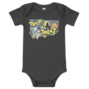 Trick or treat zombie Baby short sleeve one piece