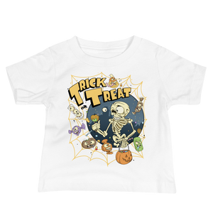 Trick or treat Skeleton Baby Short Sleeve Tee