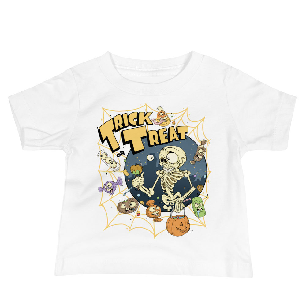 Trick or treat Skeleton Baby Short Sleeve Tee