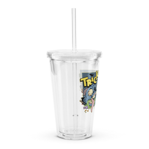 Trick or treat Zombie plastic tumbler