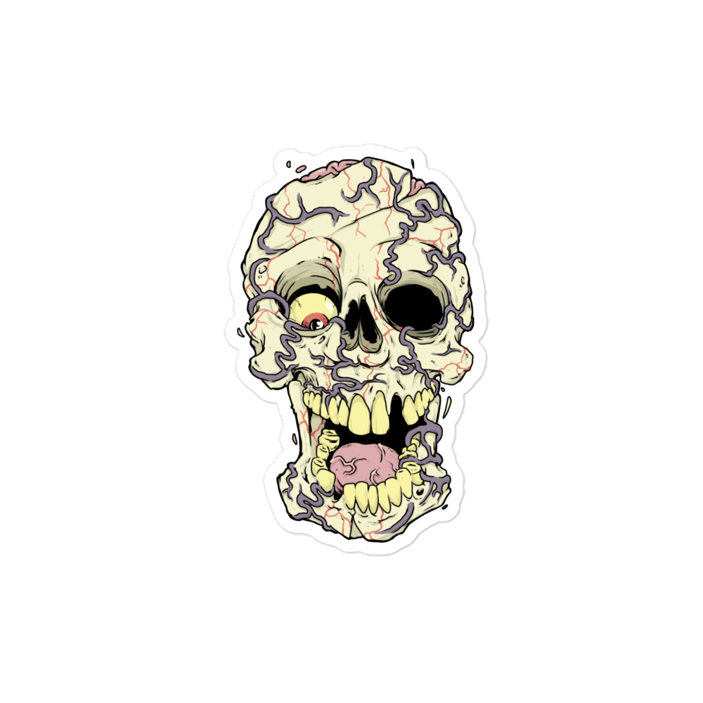 Vein Skull Sticker