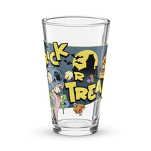 Load image into Gallery viewer, Trick or treat Zombie Shaker pint glass