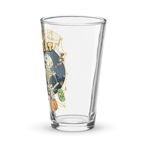 Trick or Treat Skeleton Shaker pint glass