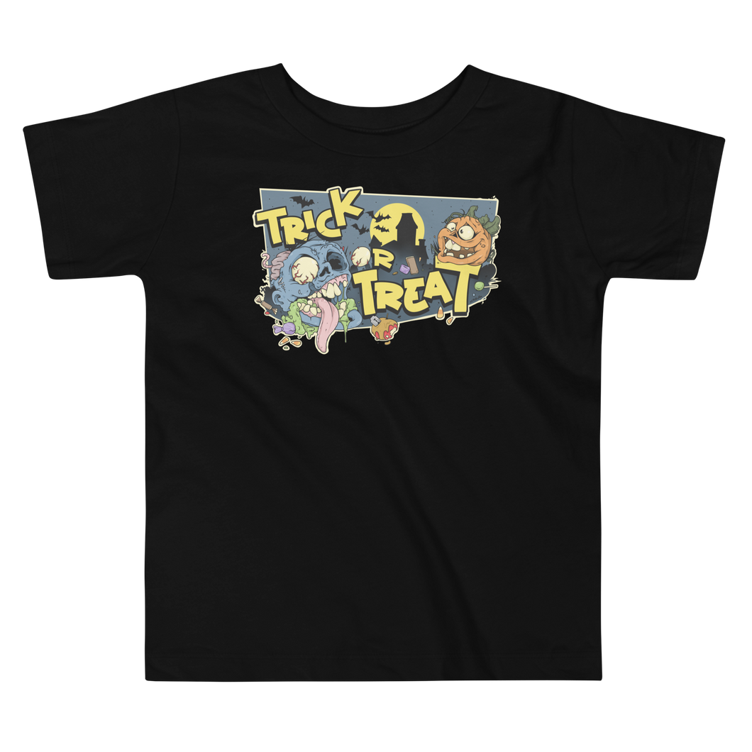 Trick or Treat Zombie Toddler Short Sleeve Tee