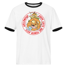 Load image into Gallery viewer, Knife Cuts &amp; Pumpkin Guts ringer t-shirt