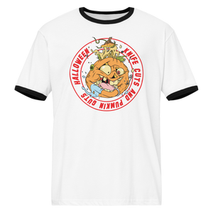 Knife Cuts & Pumpkin Guts ringer t-shirt