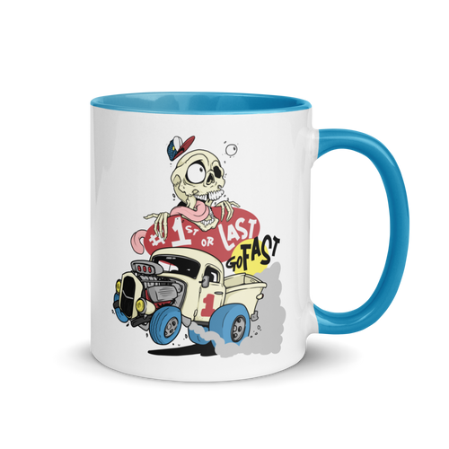 Go Fast Mug with Color Inside