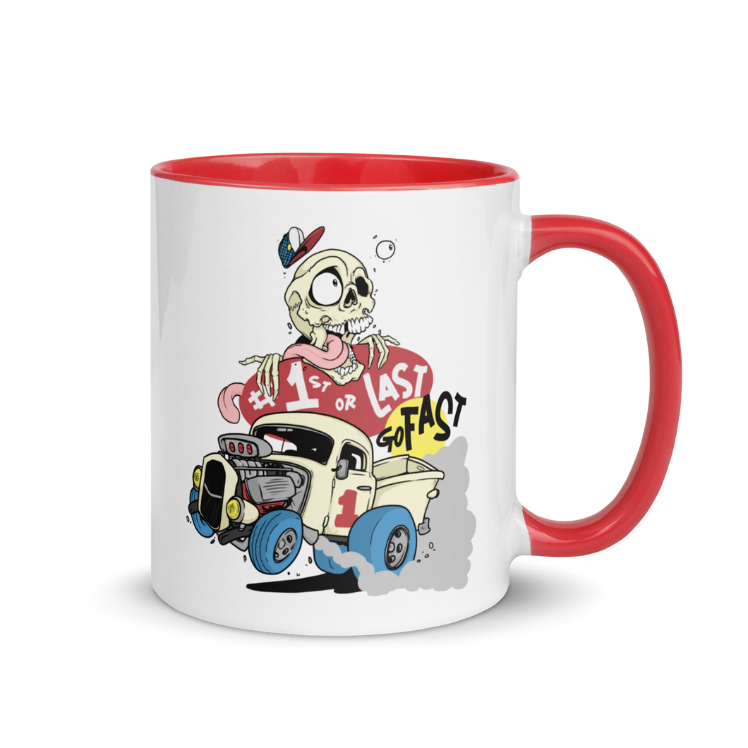 Go Fast Mug with Color Inside